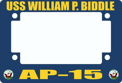 USS William P. Biddle AP-15 Motorcycle Frame