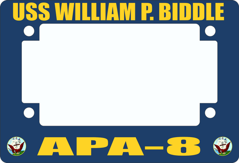 USS William P. Biddle APA-8 Motorcycle Frame