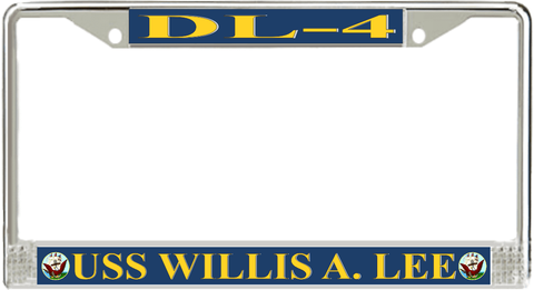 USS Willis A. Lee DL-4 License Plate Frame