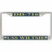 USS Wiltsie DD-716 License Plate Frame