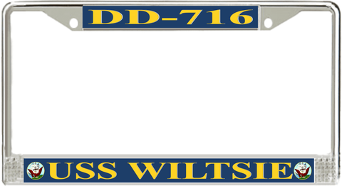 USS Wiltsie DD-716 License Plate Frame