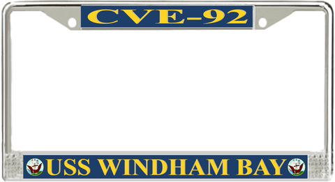 USS Windham Bay CVE-92 License Plate Frame