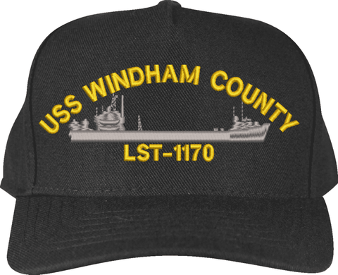 USS Windham County LST-1170 Custom Embroidered Cap