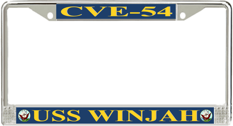 USS Winjah CVE-54 License Plate Frame