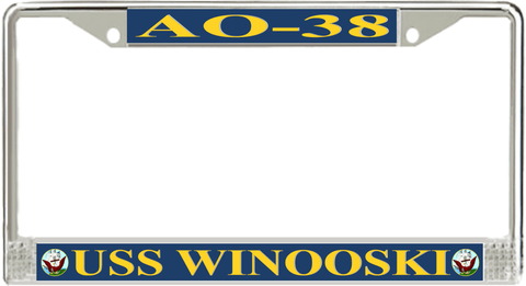 USS Winooski AO-38 License Plate Frame