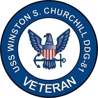 USS Winston S Churchill DDG-81 Veteran Decal Sticker