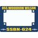 USS Woodrow Wilson SSBN-624 Motorcycle Frame