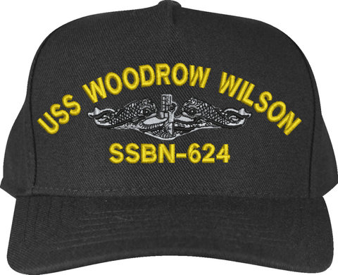 USS Woodrow Wilson SSBN-624 Submarine Custom Embroidered Cap