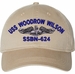 USS Woodrow Wilson SSBN-624 with Dolphins Unstructured Dad Cap