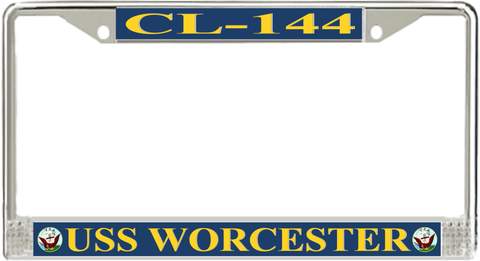 USS Worcester CL-144 License Plate Frame