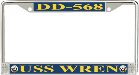 USS Wren DD-568 License Plate Frame