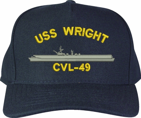 USS Wright CVL-49 U.S. Made Cap