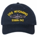 USS Wyoming SSBN-742 with Dolphins Unstructured Dad Cap