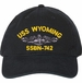 USS Wyoming SSBN-742 with Dolphins Unstructured Dad Cap