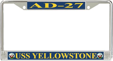 USS Yellowstone AD-27 License Plate Frame