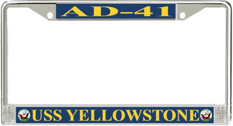 USS Yellowstone AD-41 License Plate Frame