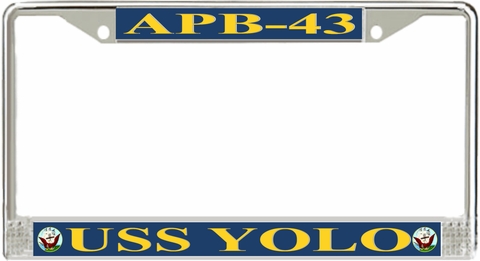 USS Yolo APB-43 License Plate Frame