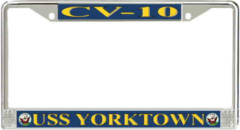 USS Yorktown CV-10 License Plate Frame