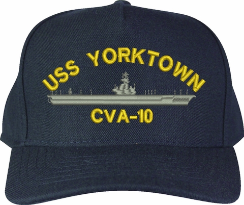 USS Yorktown CVA-10 U.S. Made Cap