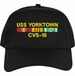 USS Yorktown CVS-10 with Vietnam Service Ribbons Embroidered Cap