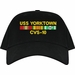 USS Yorktown CVS-10 with Vietnam Service Ribbons Embroidered Cap
