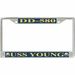 USS Young DD-580 License Plate Frame