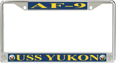 USS Yukon AF-9 License Plate Frame