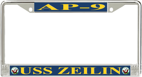 USS Zeilin AP-9 License Plate Frame
