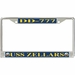 USS Zellars DD-777 License Plate Frame