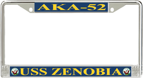 USS Zenobia AKA-52 License Plate Frame