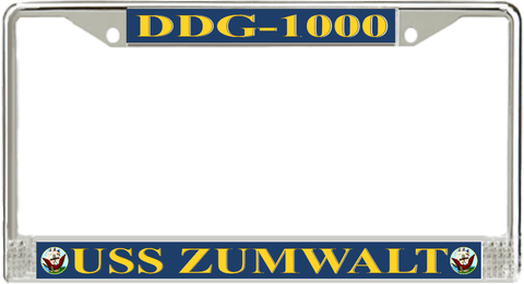 USS Zumwalt DDG-1000 License Plate Frame