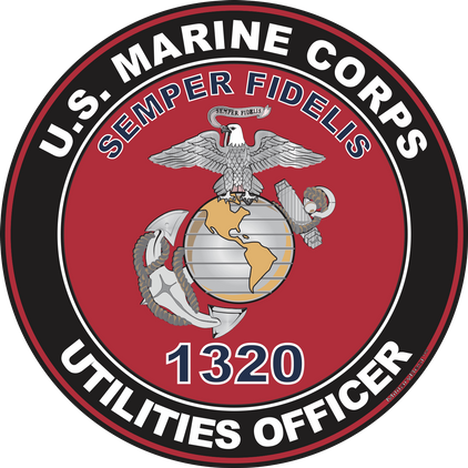 U.S.M.C. MOS 1320 Utilities Officer Decal