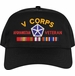 V Corps Afghanistan Veteran Embroidered Cap with Ribbons