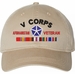 V Corps Afghanistan Veteran with Ribbons Unstructured Dad Cap