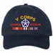 V Corps Afghanistan Veteran with Ribbons Unstructured Dad Cap