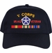 V Corps Iraq Veteran Embroidered Cap with Ribbons