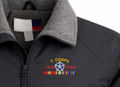 V Corps Iraq Veteran with Ribbons Embroidered 3-Season Jacket