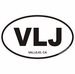 Vallejo California Oval Decal