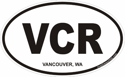 Vancouver Washington Oval Decal