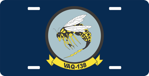 VAQ-138 Yellow Jackets License Plate