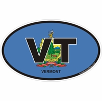 Vermont Oval Decals Thumbnail Illustration