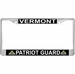 Vermont Patriot Guard Automobile License Plate Frame