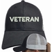 Veteran Text Only Mesh-Back Ponytail Cap