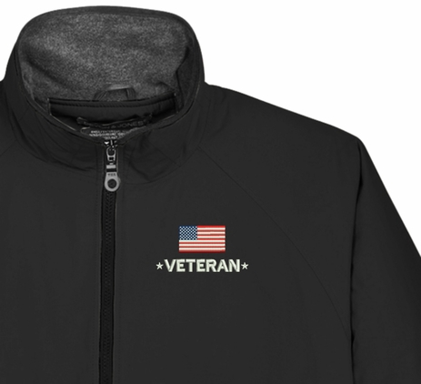Veteran with Flag 3-Season Jacket