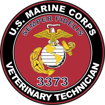 U.S.M.C. MOS 3373 Veterinary Technician Decal