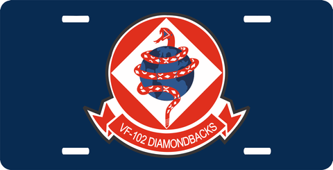 VF-102 Diamond Backs License Plate