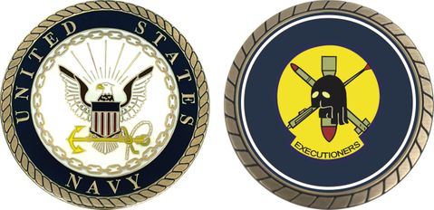 U.S. Navy VF-114 Executioners Patch Challenge Coin