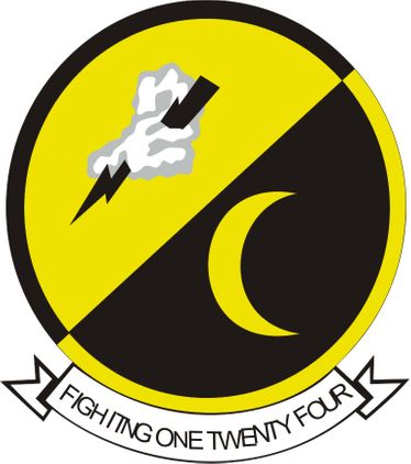 VF-124 Fighting One Twenty Four Patch Decal