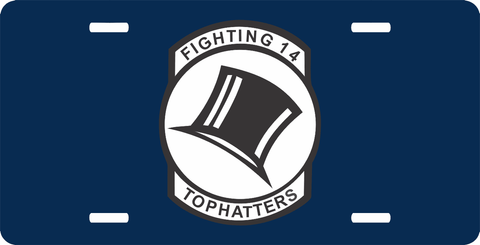 VF-14 Fighting 14 Tophatters License Plate