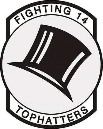 VF-14 Fighting 14 Tophatters Patch Decal